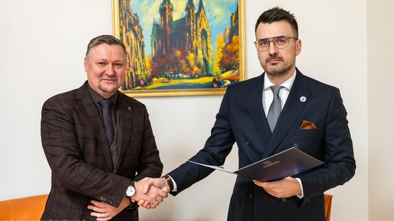 Bartosz Cichowski - Przewodniczący Rady Izby Komorniczej w Białymstoku w Radzie Konsultacyjnej Wydziału Prawa UwB 