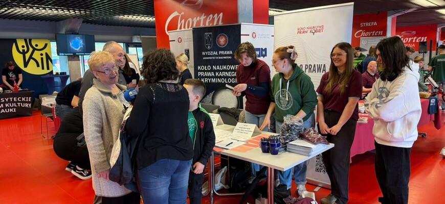 Wydział Prawa UwB na Pikniku Rodzinnym podsumowującym tegoroczną edycję Podlaskiego Festiwalu Nauki i Sztuki