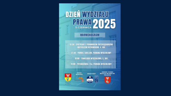 Dzień Wydziału Prawa UwB 2025 - poznaj dokładny harmonogram!