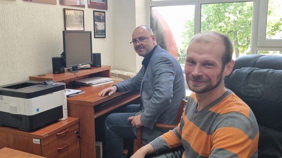 dr Damian Czudek i dr hab. Rafał Dowgier