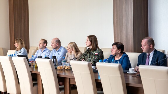 Spotkanie w formule okrągłego stołu pt.: &bdquo;Prawo blisko obywatela - Punkt RPO na Wydziale Prawa UwB jako przestrzeń wsp&oacute;łpracy, edukacji i dobrej administracji&rdquo; na Wydziale Prawa UwB (foto: Bartłomiej Gawron)