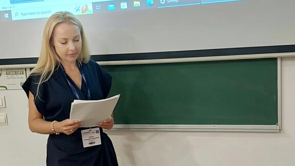 Dr Justyna Konikowska-Kuczyńska, wystąpienie