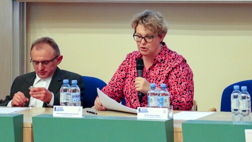 Wykład dr hab. Anny Dobaczewskiej, prof. UG “EU State Aid Law”; foto: Uniwersytet Gdański