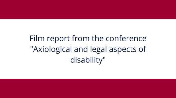 Axiological and legal aspects of disability - film report