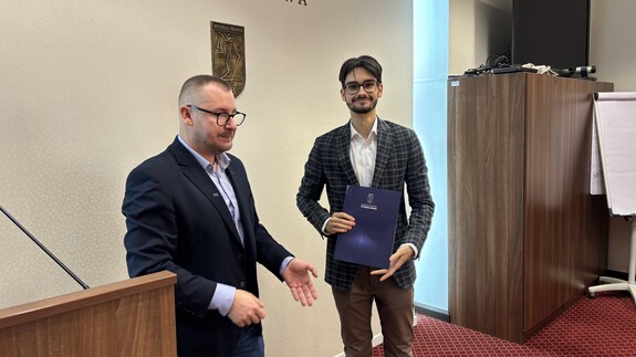 Dyplomy dla studentów najbardziej zaangażowanych w działalność wydziałowych kół naukowych