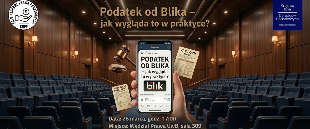 Podatek od blika - jak to wygląda w praktyce? - grafika promująca wydarzenie