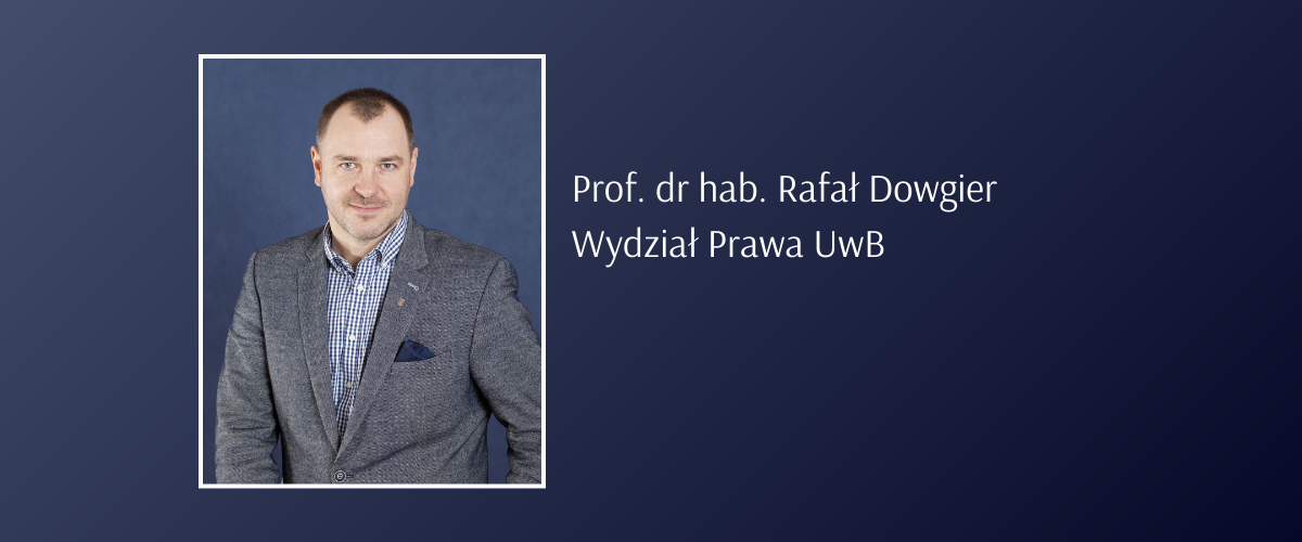 Prof. dr hab. Rafał Dowgier z Wydziału Prawa UwB odebrał z rąk prezydenta RP - Andrzeja Dudy nominację profesorską