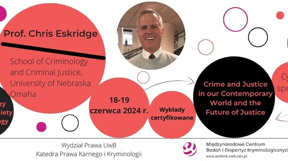 Cykl wykładów pt. „Crime and Justice in our Contemporary World and the Future of Justice”