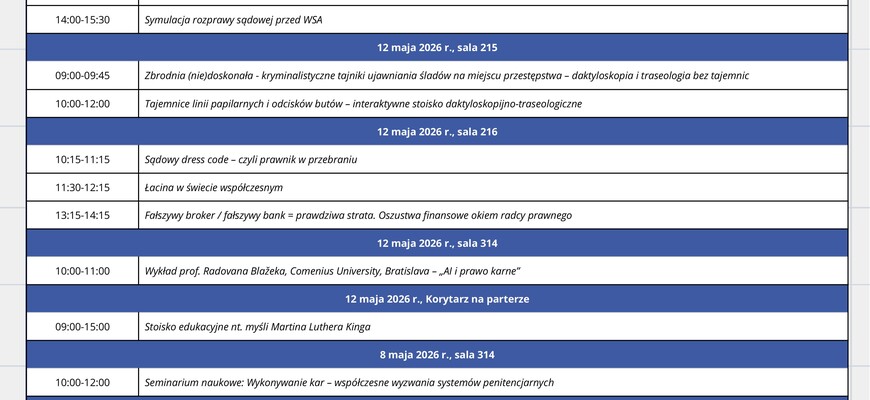 XXII Podlaski Festiwal Nauki i Sztuki na Wydziale Prawa UwB - plakat promujący wydarzenie