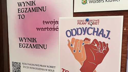 Sesyjna apteczka! Akcja plakatowa Koła Naukowego Praw Kobiet