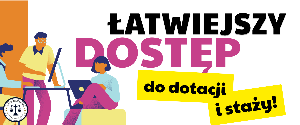Łatwiejszy dostęp do dotacji i staży - spotkanie z przedstawicielem Powiatowego Urzędu Pracy - plakat promujący wydarzenie