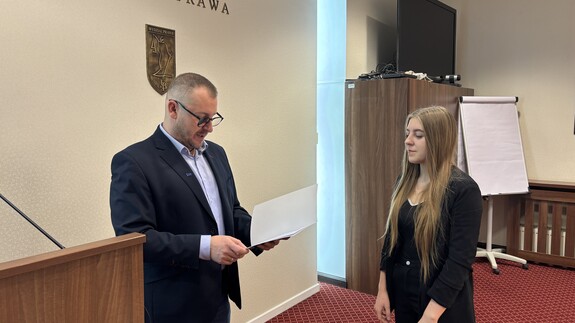 Dyplomy dla studentów najbardziej zaangażowanych w działalność wydziałowych kół naukowych