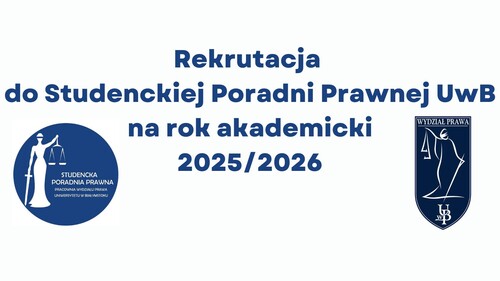 Rekrutacja uzupełniająca do Studenckiej Poradni Prawnej na Wydziale Prawa UwB