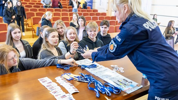 Przedstawiciele Komendy Stołecznej Policji z wizytą na Wydziale Prawa Uniwersytetu w Białymstoku