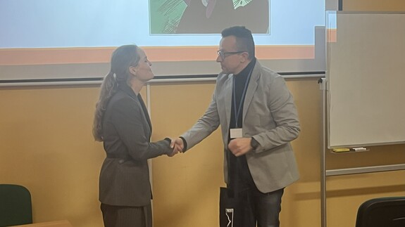 Spotkanie student&oacute;w kierunku Bezpieczeństwo i Prawo z Przedstawicielką Komendy Wojew&oacute;dzkiej Policji w Białymstoku