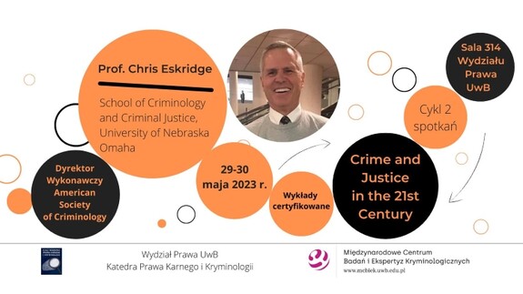 Cykl wykładów pt. „Crime and Justice in the 21st Century”.
