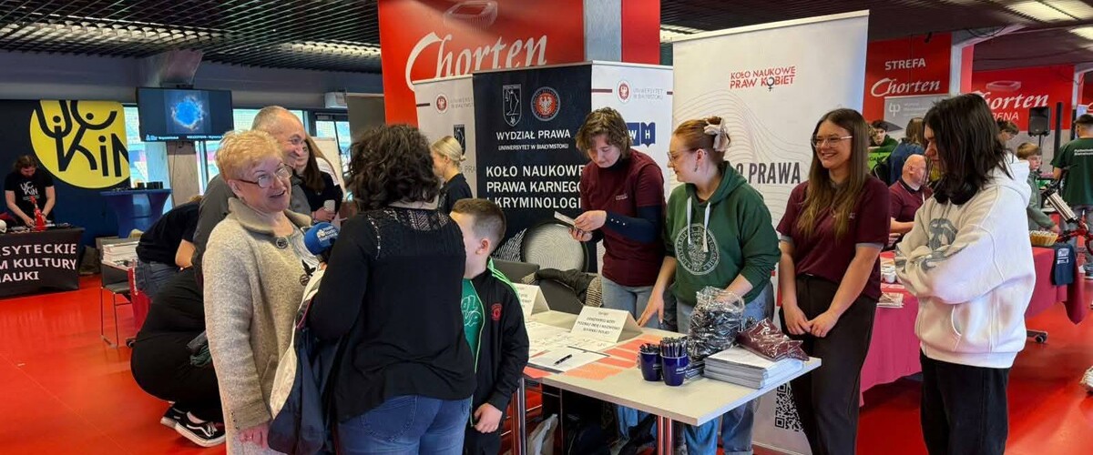Wydział Prawa UwB na Pikniku Rodzinnym podsumowującym tegoroczną edycję Podlaskiego Festiwalu Nauki i Sztuki