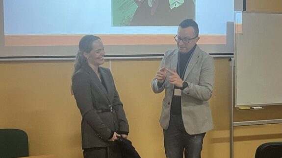 Spotkanie student&oacute;w kierunku Bezpieczeństwo i Prawo z Przedstawicielką Komendy Wojew&oacute;dzkiej Policji w Białymstoku