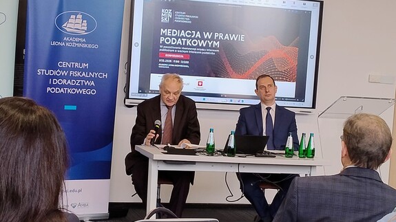 Udział przedstawicieli Wydziału Prawa UwB w konferencji "Mediacja w prawie podatkowym - w poszukiwaniu r&oacute;wnowagi między interesem publicznym a ważnym interesem podatnika"