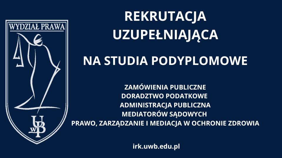 Rekrutacja uzupełniająca na studia podyplomowe jeszcze do końca października!