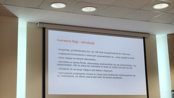 Spotkanie z insp. pracy Martą Kalicką na Wydziale Prawa UwB