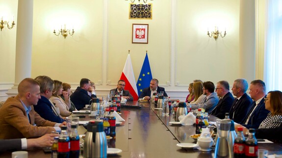 Spotkanie Konferencji Dziekan&oacute;w Uniwersyteckich Publicznych Wydział&oacute;w Prawa z Ministrem Sprawiedliwości Waldemarem Żurkiem, Ministrem Nauki i Szkolnictwa Wyższego - dr. Marcinem Kulaskiem oraz prof. Marią Mr&oacute;wczyńską - Podsekretarz Stanu