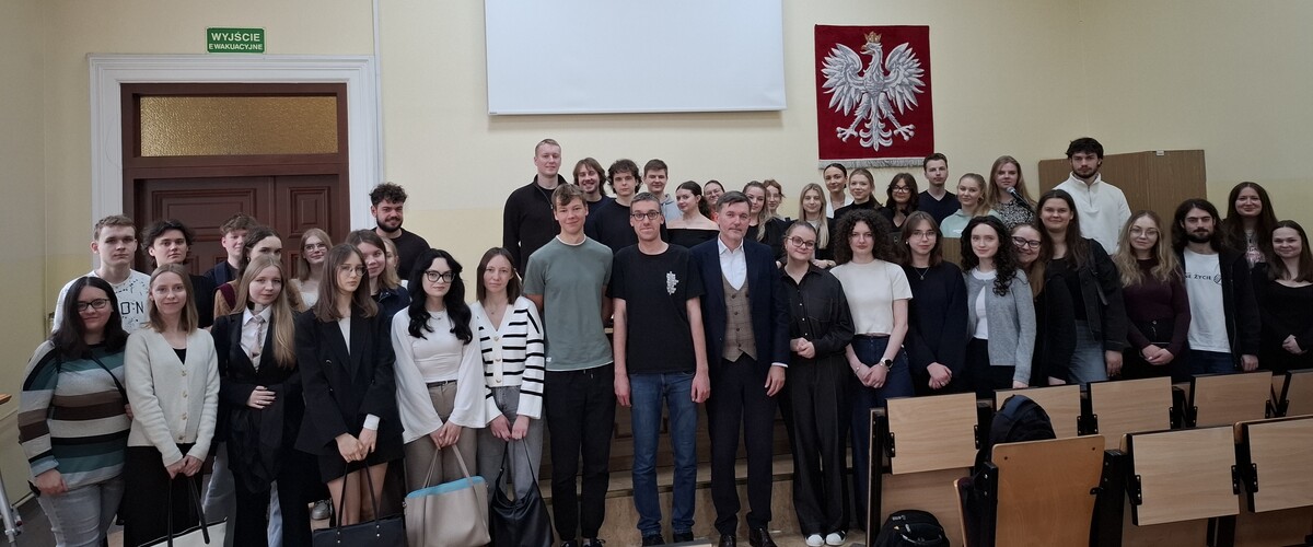 Spotkanie z sędzią Sądu Najwyższego - Bohdanem Bieńkiem na Wydziale Prawa UwB