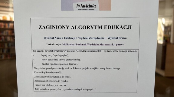 Wydział Prawa UwB na Dniu Otwartym Uniwersytetu w Białymstoku - 14 kwietnia 2026 r. (element fotogalerii) 