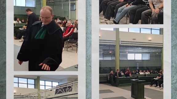  Udział Student&oacute;w Wydziału Prawa w symulacji rozprawy w ramach Dni Edukacji w Sądzie Rejonowym w Białymstoku