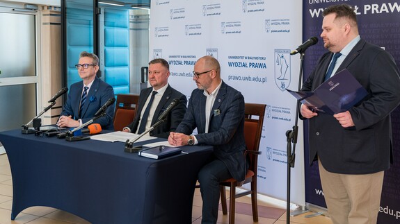 Nowe kierunki studi&oacute;w stacjonarnych na Wydziale Prawa UwB - konferencja prasowa