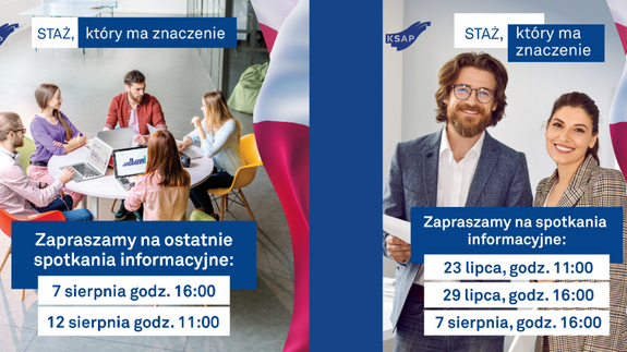 Spotkania informacyjne – aplikuj do KSAP!