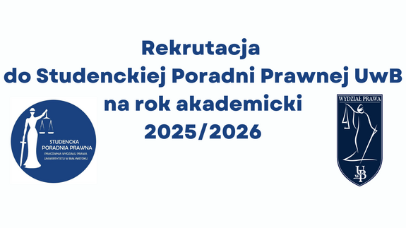 Rekrutacja do Studenckiej Poradni Prawnej na rok akademicki 2025/2026