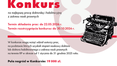 Konkurs na najlepszą pracę doktorską oraz pracę habilitacyjną - plakat