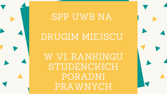 II miejsce Studenckiej Poradni Prawnej w VI Rankingu Studenckich Poradni Prawnych