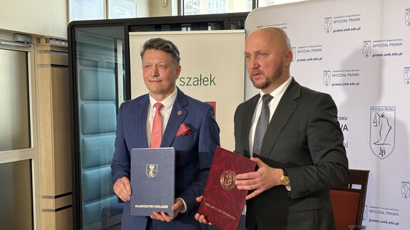 Rektor Uniwersytetu w Białymstoku i Marszałek Wojew&oacute;dztwa Podlaskiego podpisali list intencyjny w sprawie wspierania inicjatywy utworzenia w Białymstoku pełnomocnika terenowego Rzecznika Praw Obywatelskich