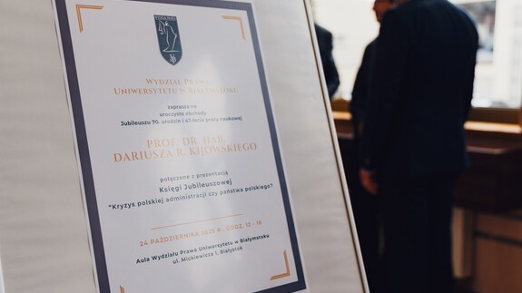 Uroczystości jubileuszowe prof. dr. hab. Dariusza R. Kijowskiego