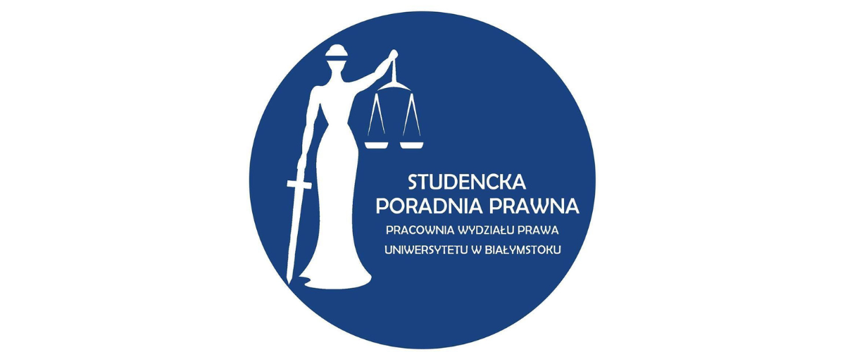 Logotyp Studenckiej Poradni Prawnej - Pracowni Wydziału Prawa UwB.