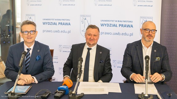Nowe kierunki studiów stacjonarnych na Wydziale Prawa UwB - konferencja prasowa