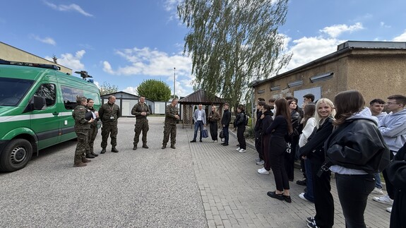 Studenci Bezpieczeństwa i Prawa z wizytą w Żandarmerii Wojskowej