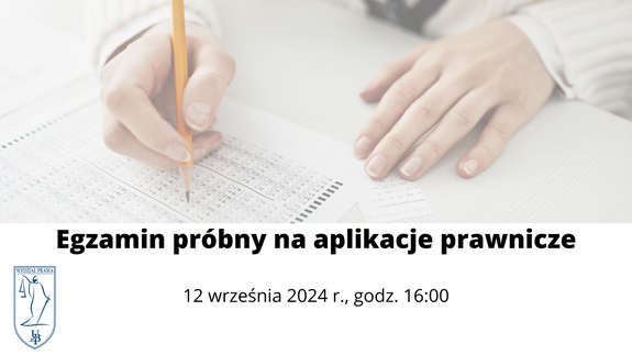 Egzamin próbny na aplikacje prawnicze