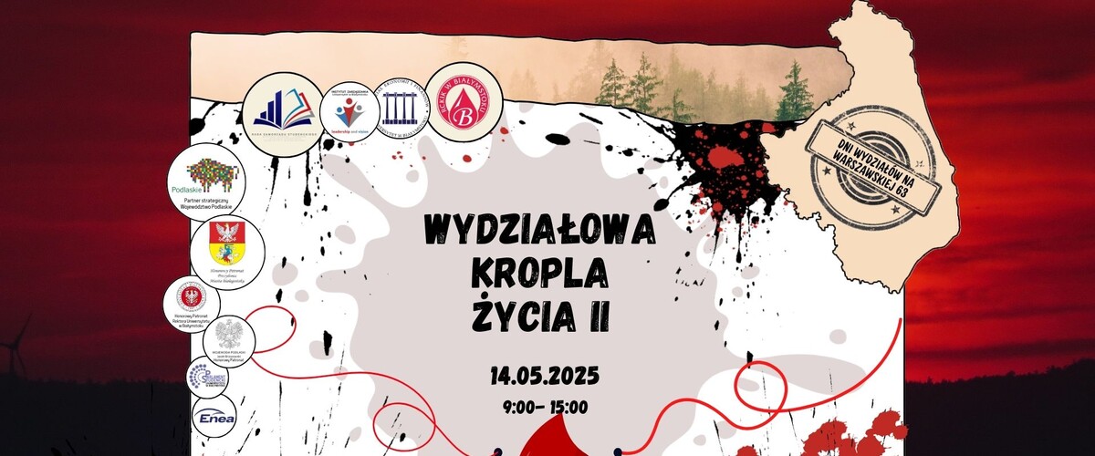 Wydziałowa Kropla Życia II – już 14 maja na Warszawskiej 63!