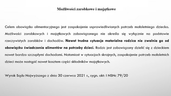 Warsztaty pisania pozwu o alimenty w formule online