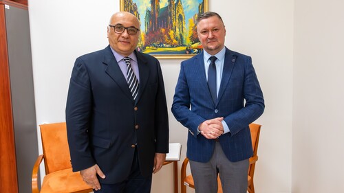Wtorkowe spotkanie Dziekana Wydziału Prawa UwB - dr. hab. Artura Olechno, prof. UwB z Dziekanem Wydziału Prawa Uniwersytetu w Balıkesir w Turcji - prof. dr. Mustafą Yasanem