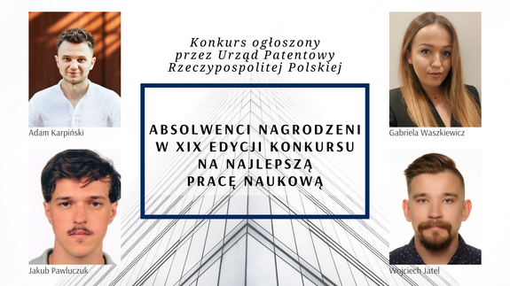 Absolwenci Wydziału Prawa nagrodzeni w XIX edycji konkursu na najlepszą pracę naukową