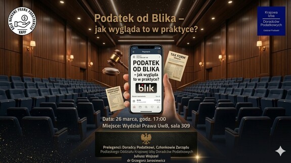 Podatek od blika - jak to wygląda w praktyce? - grafika promująca wydarzenie