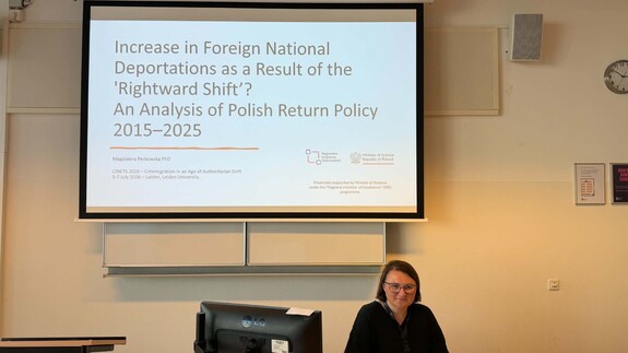 Dr Magdalena Perkowska na &bdquo;CINETS 2026: Crimmigration in an Age of Authoritarian Drift&rdquo;