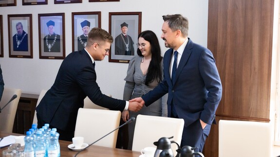 Spotkanie w formule okrągłego stołu pt.: &bdquo;Prawo blisko obywatela - Punkt RPO na Wydziale Prawa UwB jako przestrzeń wsp&oacute;łpracy, edukacji i dobrej administracji&rdquo; na Wydziale Prawa UwB (foto: Bartłomiej Gawron)