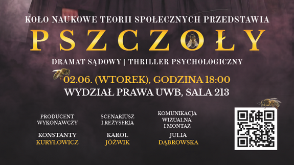 PSZCZOŁY - dramat sądowy, thriller psychologiczny, symulacja rozprawy (02.06.2026 r.)