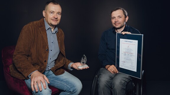 prof. Maciej Perkowski i Adam Kujawa