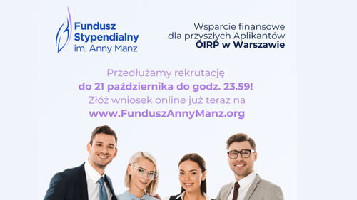 Rekrutacja do funduszu stypendialnego im. Anny Manz